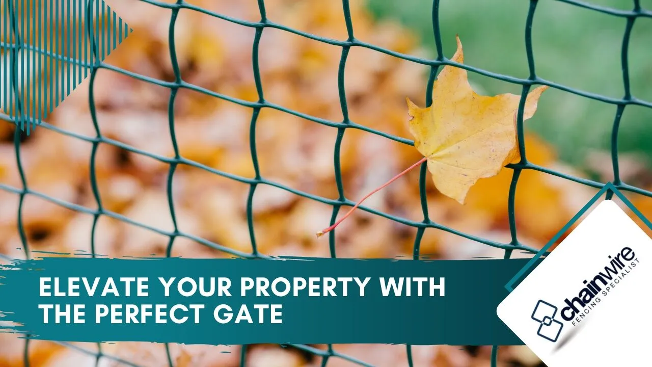 A chainwire gate matched to a chainwire fence line