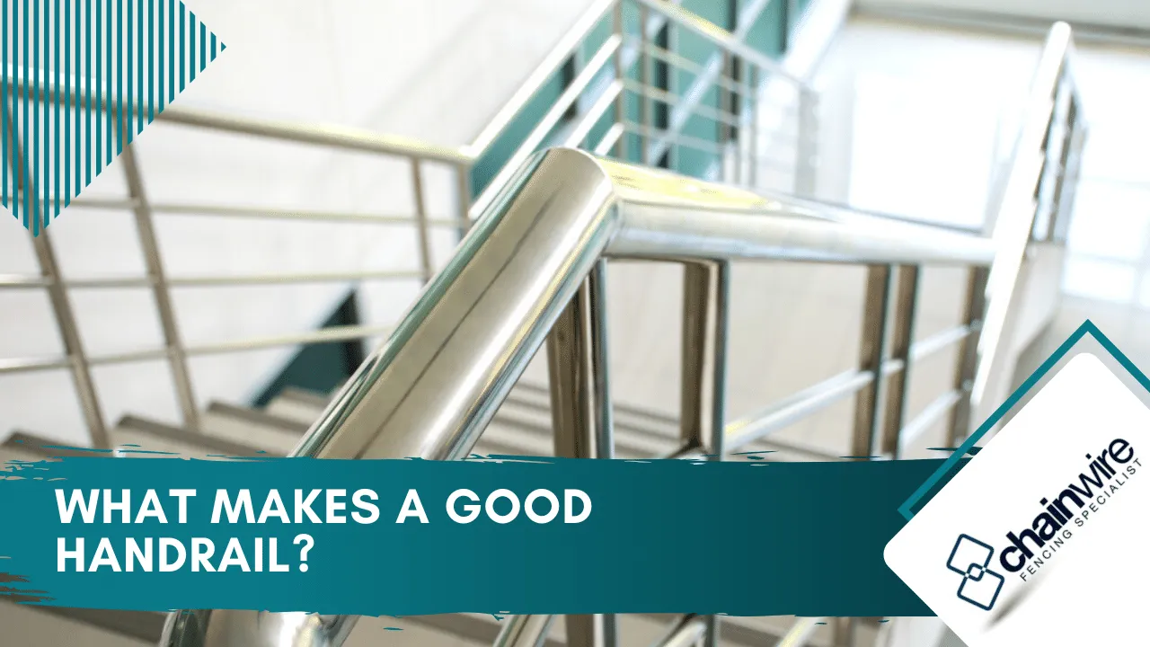 A diagram of what makes a good, grippable handrail
