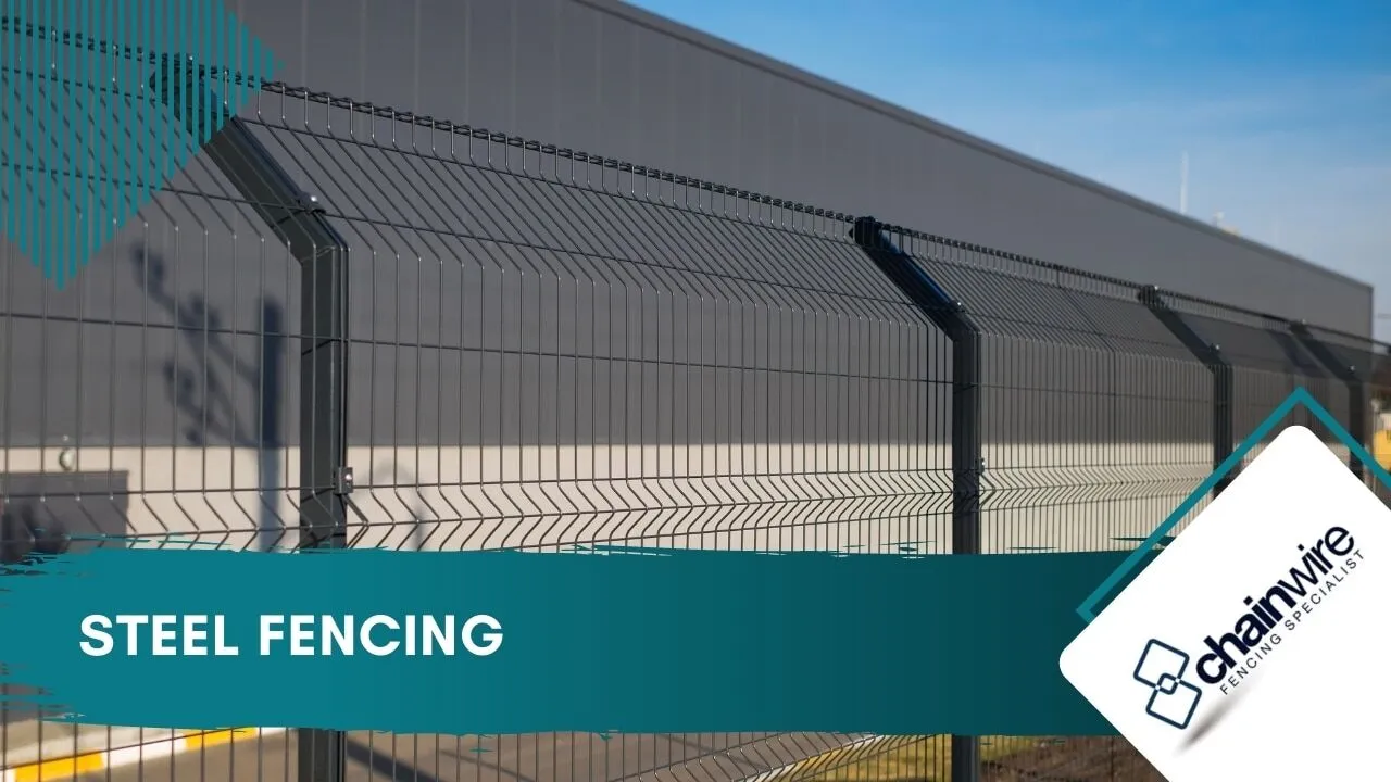 A row of different fence types along suburban boundaries