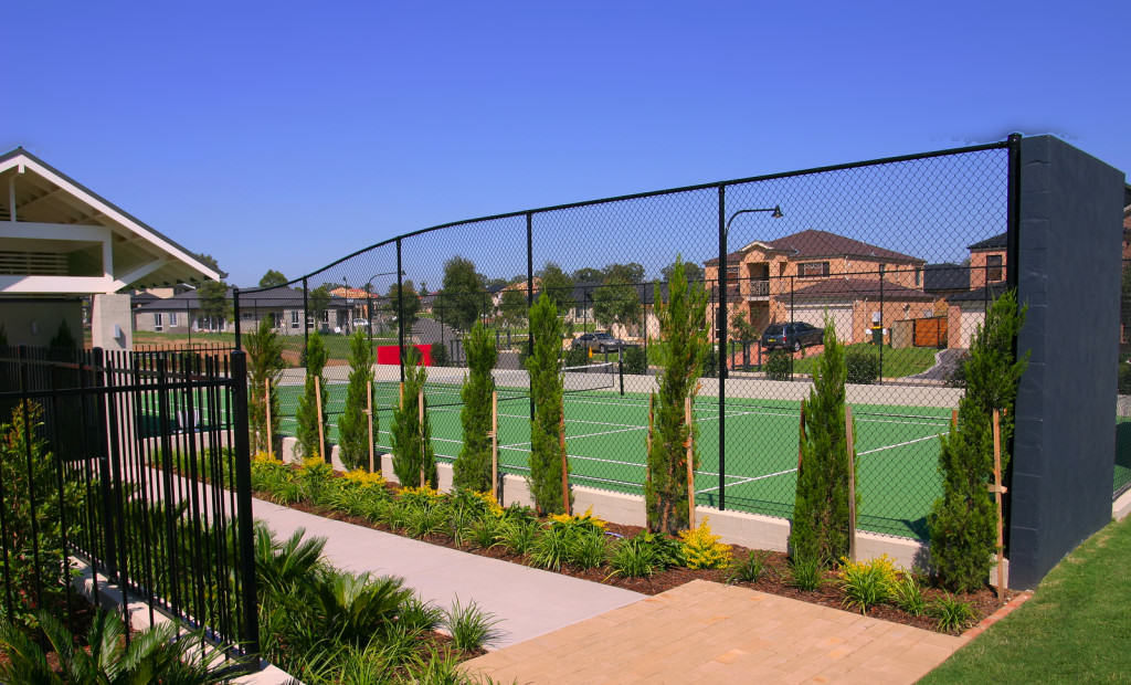 Tennis Club chainwire fencing newcastle, fencing newcastle
