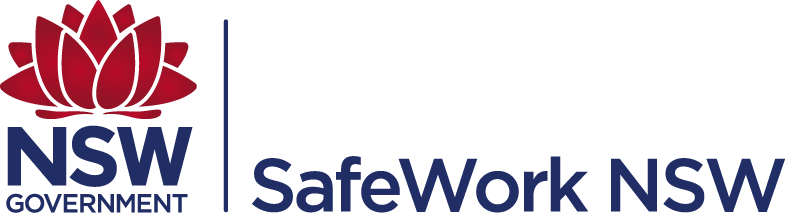 NSW Government SafeWork logo used to indicate compliance with site safety regulations